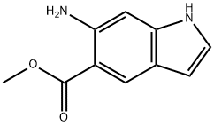 1H-Indole-5-carboxylic acid, 6-amino-, methyl ester Struktur