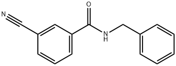 Benzamide, 3-cyano-N-(phenylmethyl)- 结构式