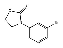 3-(3-溴苯基)噁唑烷-2-酮, 1086221-37-5, 结构式