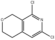 6,8-ジクロロ-1H,3H,4H-ピラノ[3,4-c]ピリジン 化学構造式