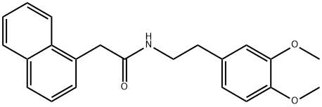 1-Naphthaleneacetamide, N-[2-(3,4-dimethoxyphenyl)ethyl]- Structure