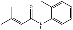 2-Butenamide, 3-methyl-N-(2-methylphenyl)-,108752-09-6,结构式