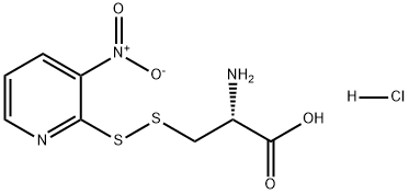 L-Alanine, 3-[(3-nitro-2-pyridinyl)dithio]-, hydrochloride (1:1),108807-66-5,结构式