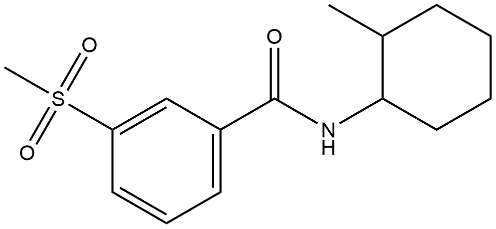 N-(2-Methylcyclohexyl)-3-(methylsulfonyl)benzamide,1088163-85-2,结构式
