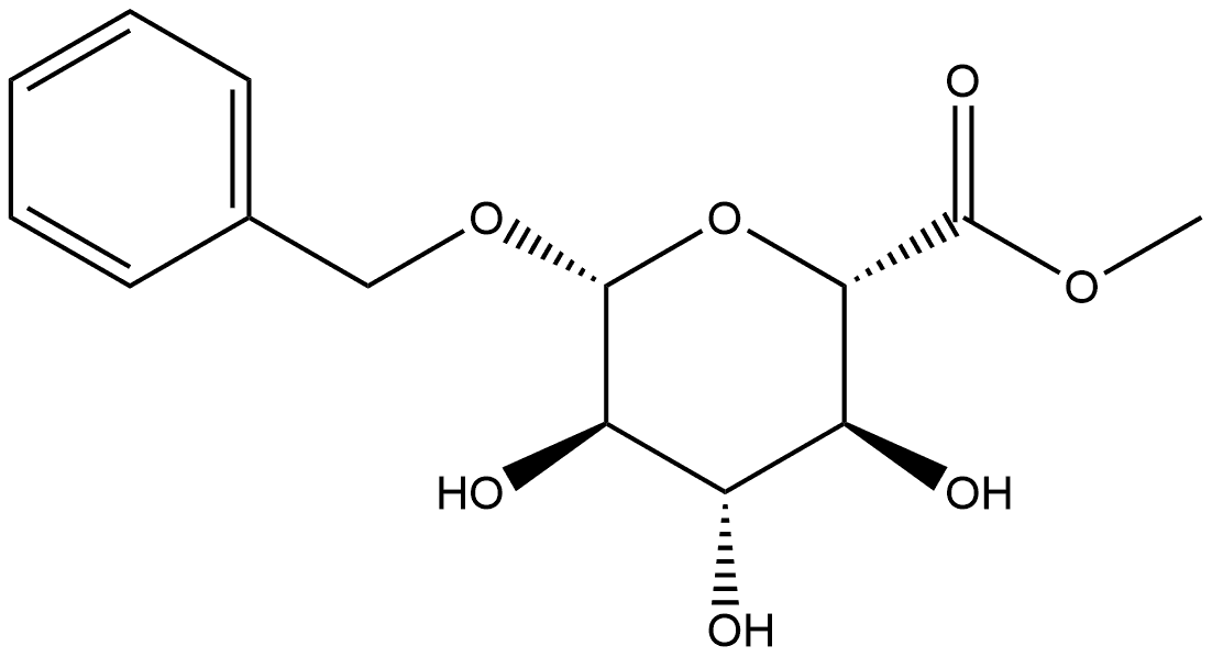 β-D-Glucopyranosiduronic acid, phenylmethyl, methyl ester Structure