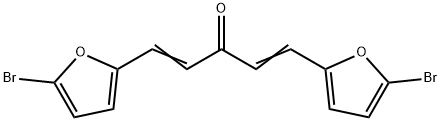 1,4-Pentadien-3-one, 1,5-bis(5-bromo-2-furanyl)- Struktur