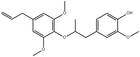 Phenol, 4-[2-[2,6-dimethoxy-4-(2-propen-1-yl)phenoxy]propyl]-2-methoxy- 结构式