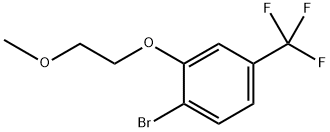 1-溴-2-(2-甲氧基乙氧基)-4-(三氟甲基)苯, 1089193-14-5, 结构式