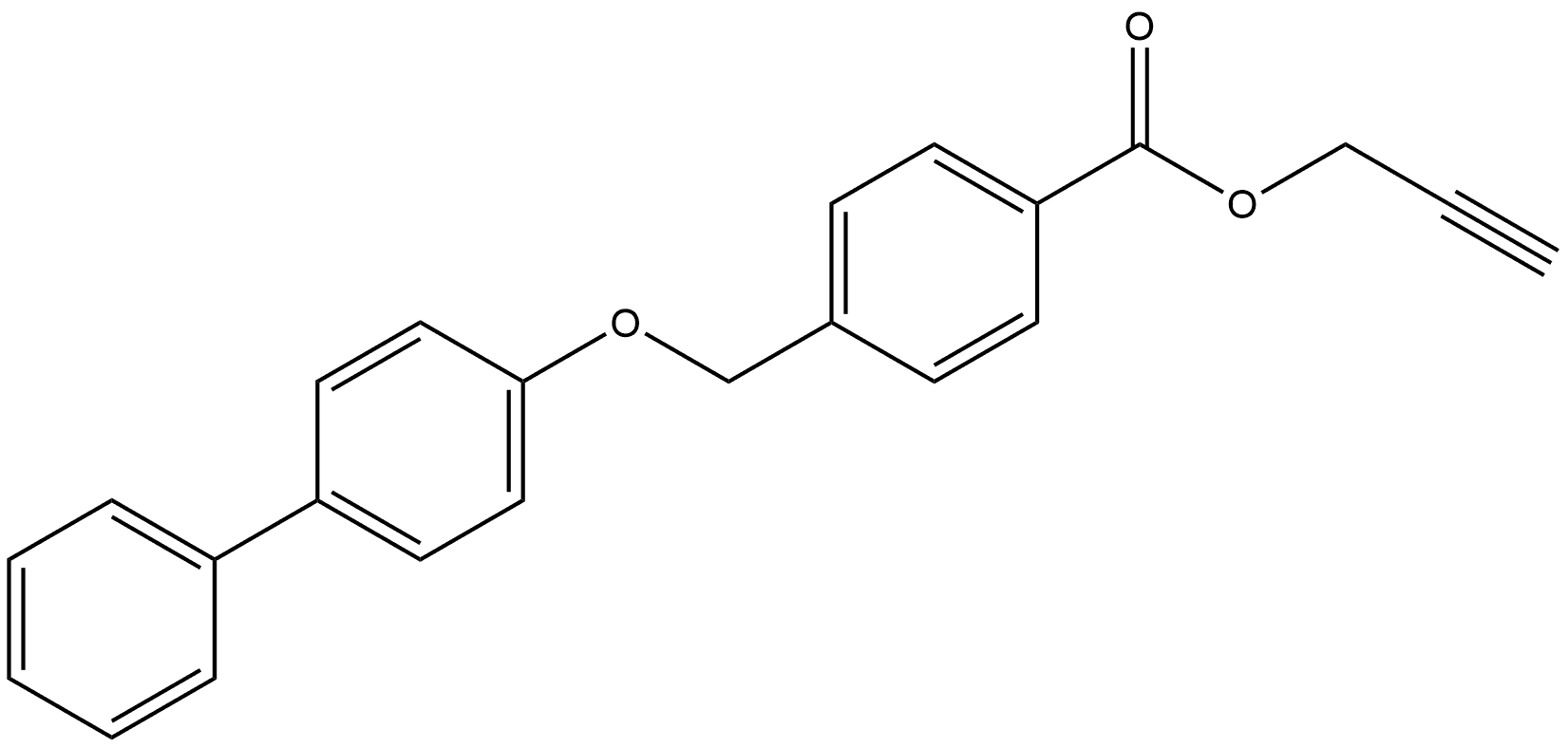 2-Propyn-1-yl 4-[([1,1'-biphenyl]-4-yloxy)methyl]benzoate,1089315-15-0,结构式