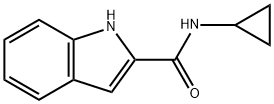 1H-Indole-2-carboxamide, N-cyclopropyl- 结构式