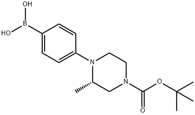 1-(1,1-Dimethylethyl) (3S)-4-(4-boronophenyl)-3-methyl-1-piperazinecarboxylate|(S)-4-(4-BOC-2-甲基-1-哌嗪基)苯硼酸