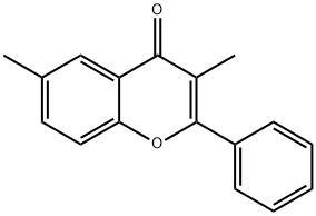 3,6-Dimethyl-2-phenyl-4H-chromen-4-one Struktur