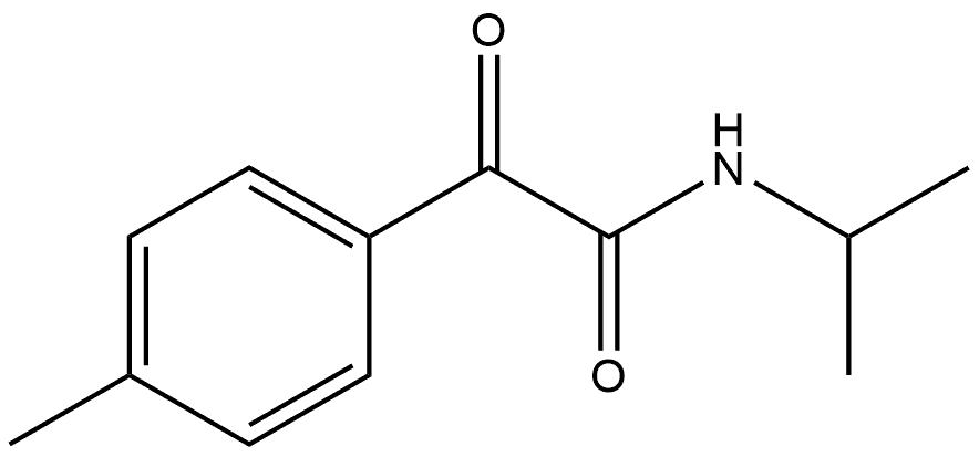 4-Methyl-N-(1-methylethyl)-α-oxobenzeneacetamide Structure