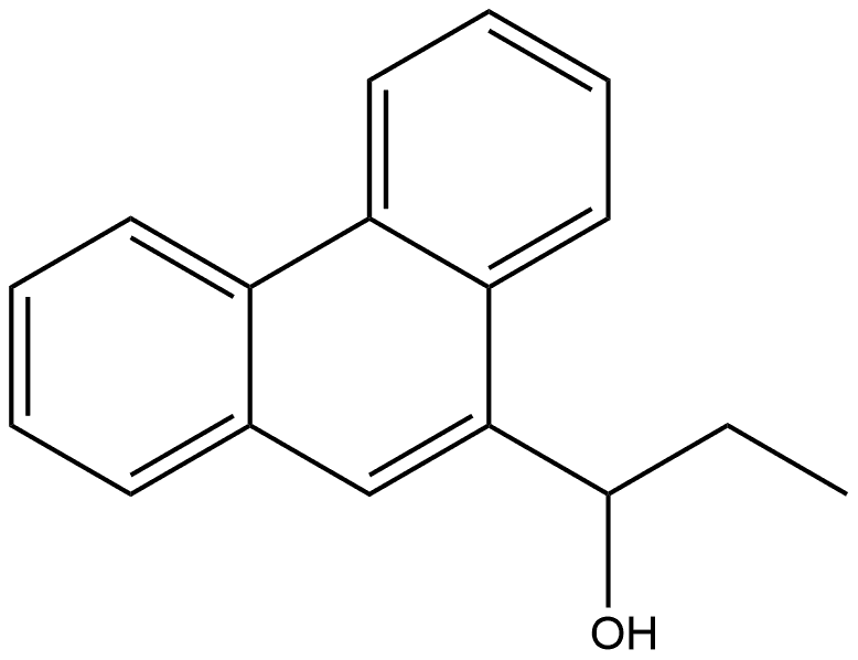 α-Ethyl-9-phenanthrenemethanol Struktur