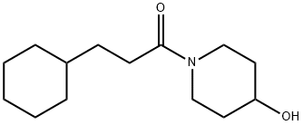 1-Propanone, 3-cyclohexyl-1-(4-hydroxy-1-piperidinyl)-,1090467-63-2,结构式