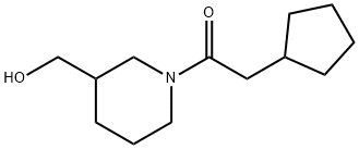 Ethanone, 2-cyclopentyl-1-[3-(hydroxymethyl)-1-piperidinyl]-,1090543-08-0,结构式