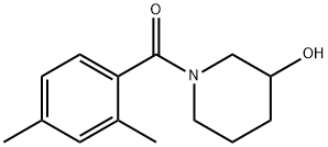 (2,4-二甲基苯基)(3-羟基哌啶-1-基)甲酮 结构式