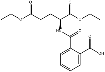 L-Glutamic acid, N-(2-carboxybenzoyl)-, 1,5-diethyl ester 化学構造式