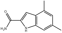 4,6-Dimethyl-1H-indole-2-carboxamide 化学構造式