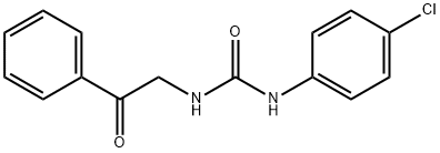 Urea, N-(4-chlorophenyl)-N'-(2-oxo-2-phenylethyl)-,109130-44-1,结构式