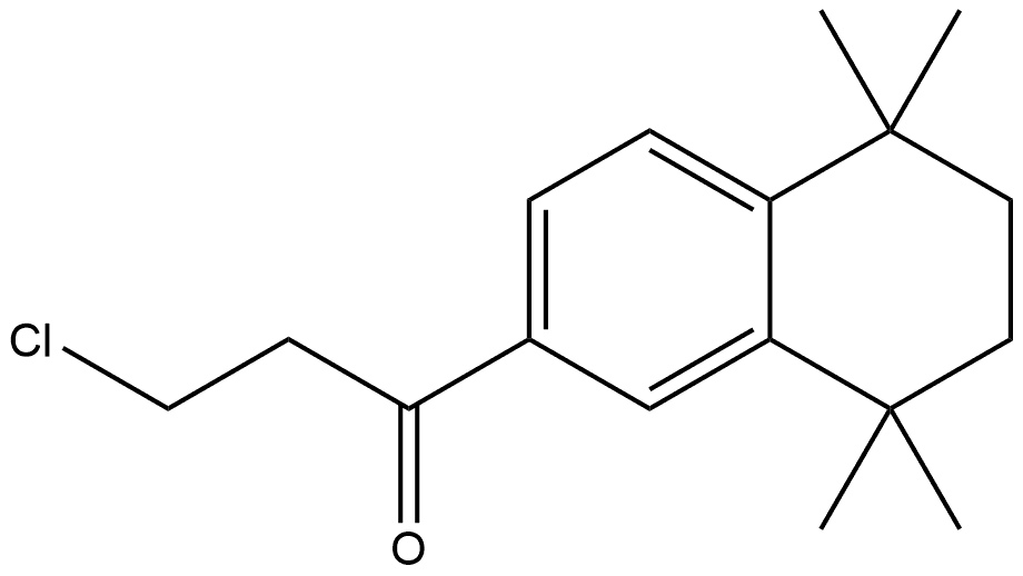 3-Chloro-1-(5,6,7,8-tetrahydro-5,5,8,8-tetramethyl-2-naphthalenyl)-1-propanone Structure