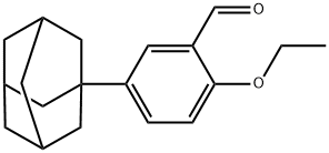 2-Ethoxy-5-(tricyclo[3.3.1.1>3,7>]dec-1-yl)benzaldehyde Structure