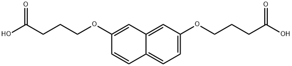 4,4''-(Naphthalene-2,7-diylbis(oxy))dibutanoic acid Structure