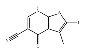 Thieno[2,3-b]pyridine-5-carbonitrile, 4,7-dihydro-2-iodo-3-methyl-4-oxo-|
