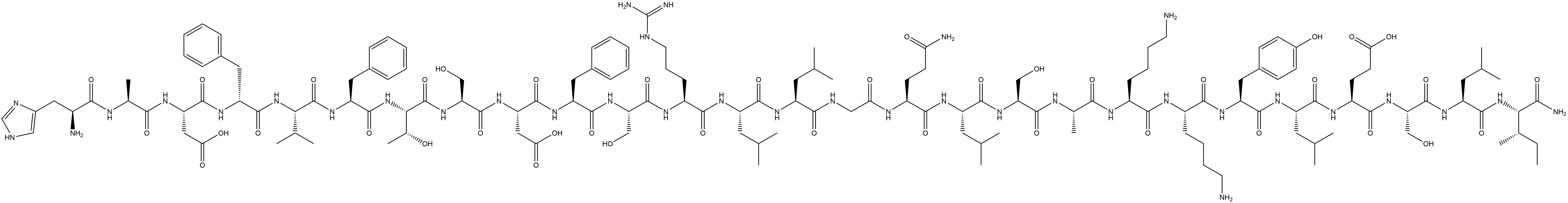 peptide PHI, Phe(4)- Struktur