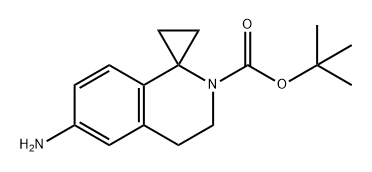 Spiro[cyclopropane-1,1'(2'H)-isoquinoline]-2'-carboxylic acid, 6'-amino-3',4'-dihydro-, 1,1-dimethylethyl ester Struktur