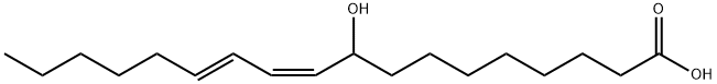 10,12-Octadecadienoic acid, 9-hydroxy-, (10Z,12E)- 化学構造式