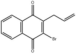 1,4-Naphthalenedione, 2-bromo-3-(2-propen-1-yl)- Structure