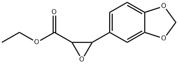 2-Oxiranecarboxylic acid, 3-(1,3-benzodioxol-5-yl)-, ethyl ester Struktur