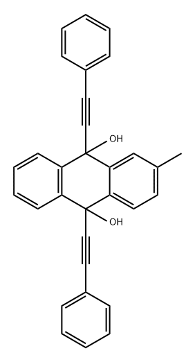 9,10-Anthracenediol, 9,10-dihydro-2-methyl-9,10-bis(2-phenylethynyl)-