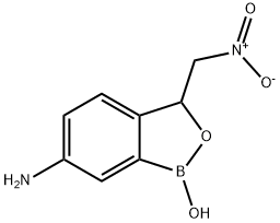 6-Amino-3-(nitromethyl)benzo[c][1,2]oxaborol-1(3h)-ol, 1093644-30-4, 结构式