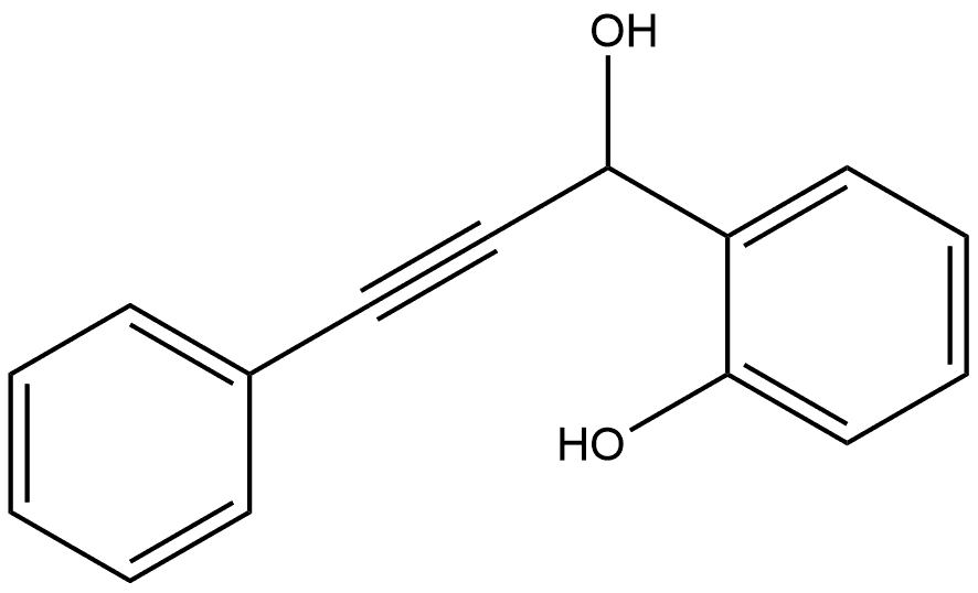 Benzenemethanol, 2-hydroxy-α-(2-phenylethynyl)- Struktur