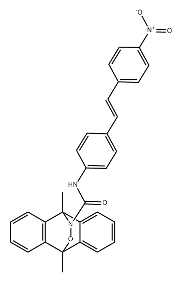 10,9-(Epoxyimino)anthracene-12-carboxamide, 9,10-dihydro-9,10-dimethyl-N-[4-[(1E)-2-(4-nitrophenyl)ethenyl]phenyl]-