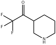 Ethanone, 2,2,2-trifluoro-1-(3-piperidinyl)- 结构式