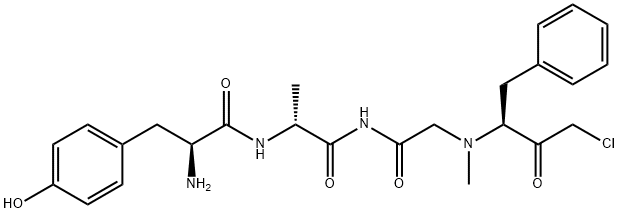 tyrosyl-alanyl-glycyl-N(alpha)-methylphenylalanine chloromethyl ketone Structure