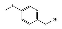 (5-(甲硫基)吡啶-2-基)甲醇 结构式