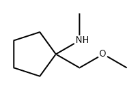 Cyclopentanamine, 1-(methoxymethyl)-N-methyl- Structure