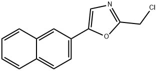 Oxazole, 2-(chloromethyl)-5-(2-naphthalenyl)- Struktur