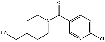 (6-氯吡啶-3-基)(4-(羟甲基)哌啶-1-基)甲酮,1094234-12-4,结构式