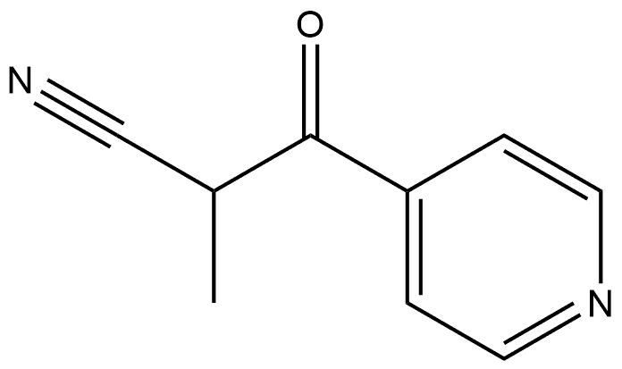 2-METHYL-3-OXO-3-(PYRIDIN-4-YL)PROPANENITRILE Structure