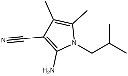 1H-Pyrrole-3-carbonitrile, 2-amino-4,5-dimethyl-1-(2-methylpropyl)- 结构式