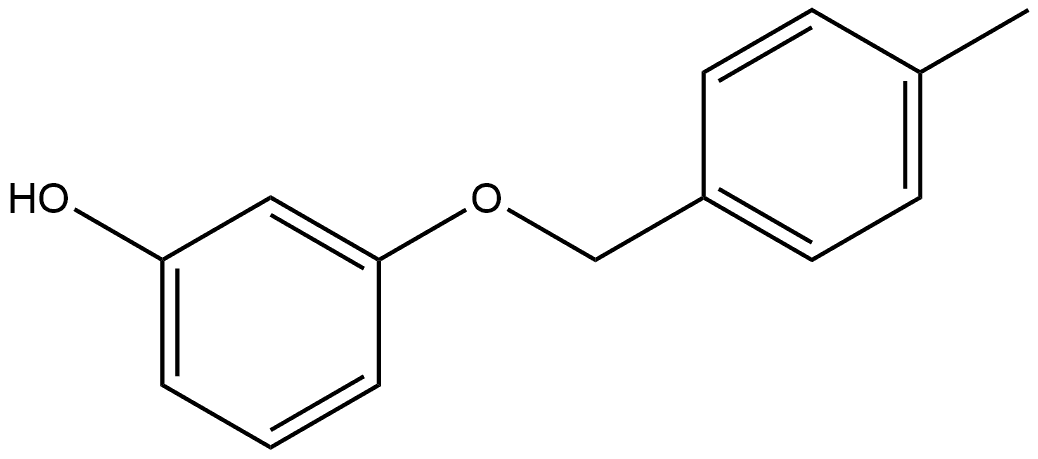 3-[(4-Methylphenyl)methoxy]phenol 化学構造式