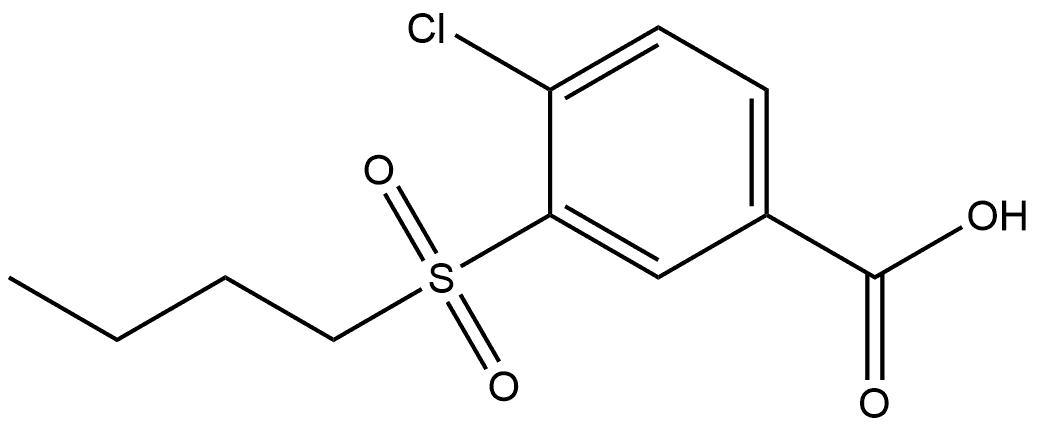 3-(Butylsulfonyl)-4-chlorobenzoic acid,1094394-31-6,结构式