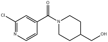 Methanone, (2-chloro-4-pyridinyl)[4-(hydroxymethyl)-1-piperidinyl]-,1094397-30-4,结构式