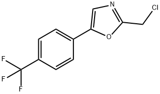 Oxazole, 2-(chloromethyl)-5-[4-(trifluoromethyl)phenyl]- Struktur