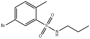 5-溴-2-甲基-N-丙基苯磺酰胺 结构式